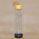 Botella Cuarzo Obsidiana Triturado