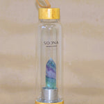 Botella Cuarzo Fluorita Arcoiris