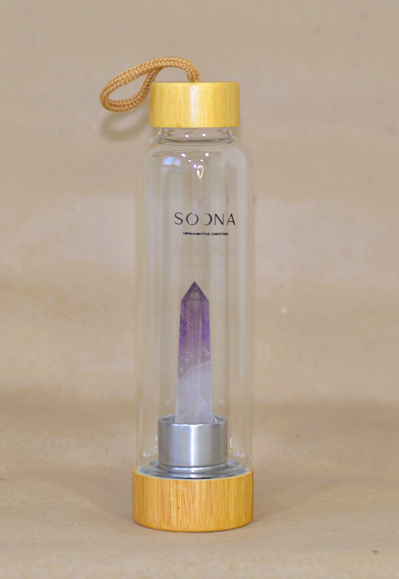 Botella Cuarzo Amatista *