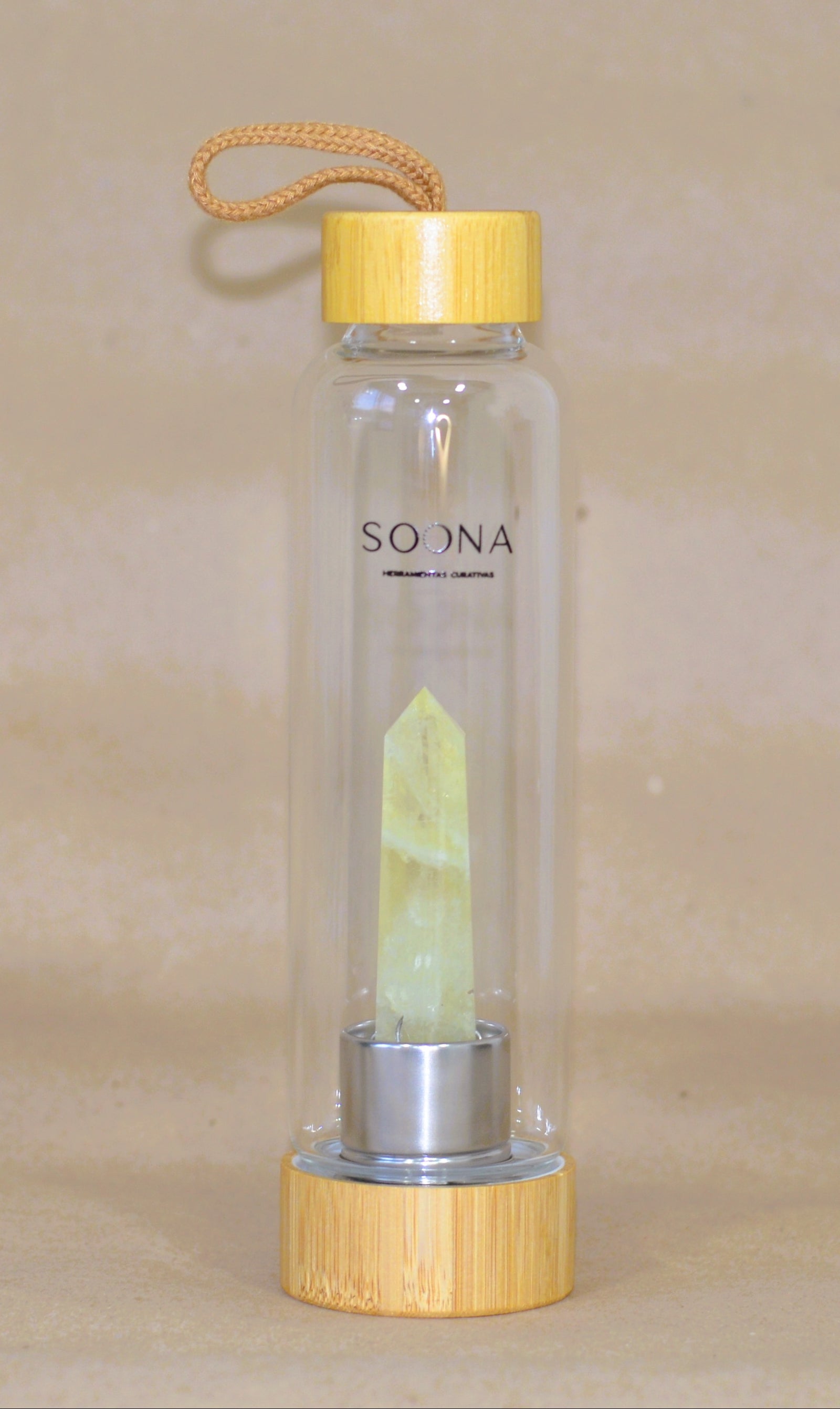 Botella Cuarzo Citrino