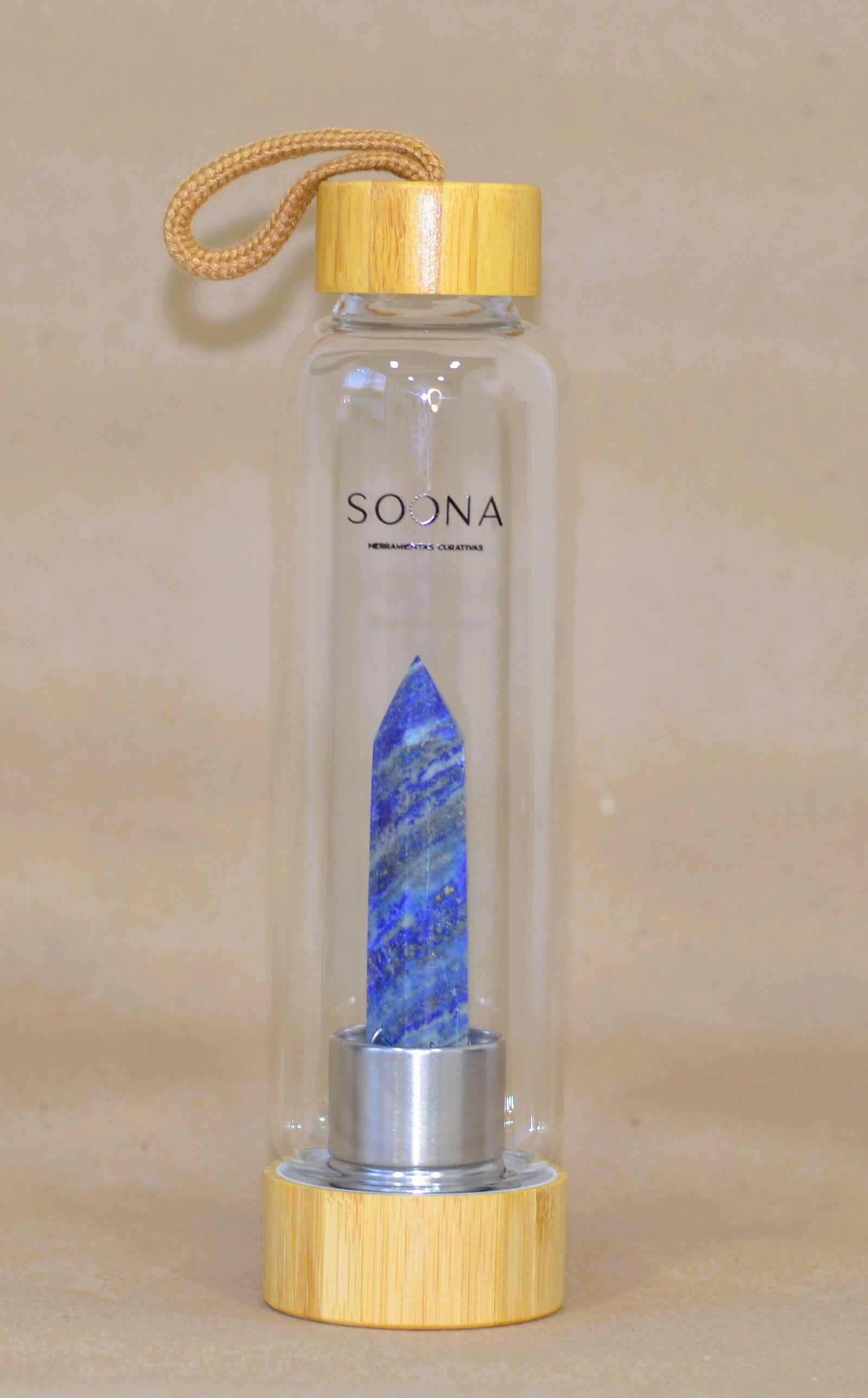 Botella Cuarzo Lapislazuli