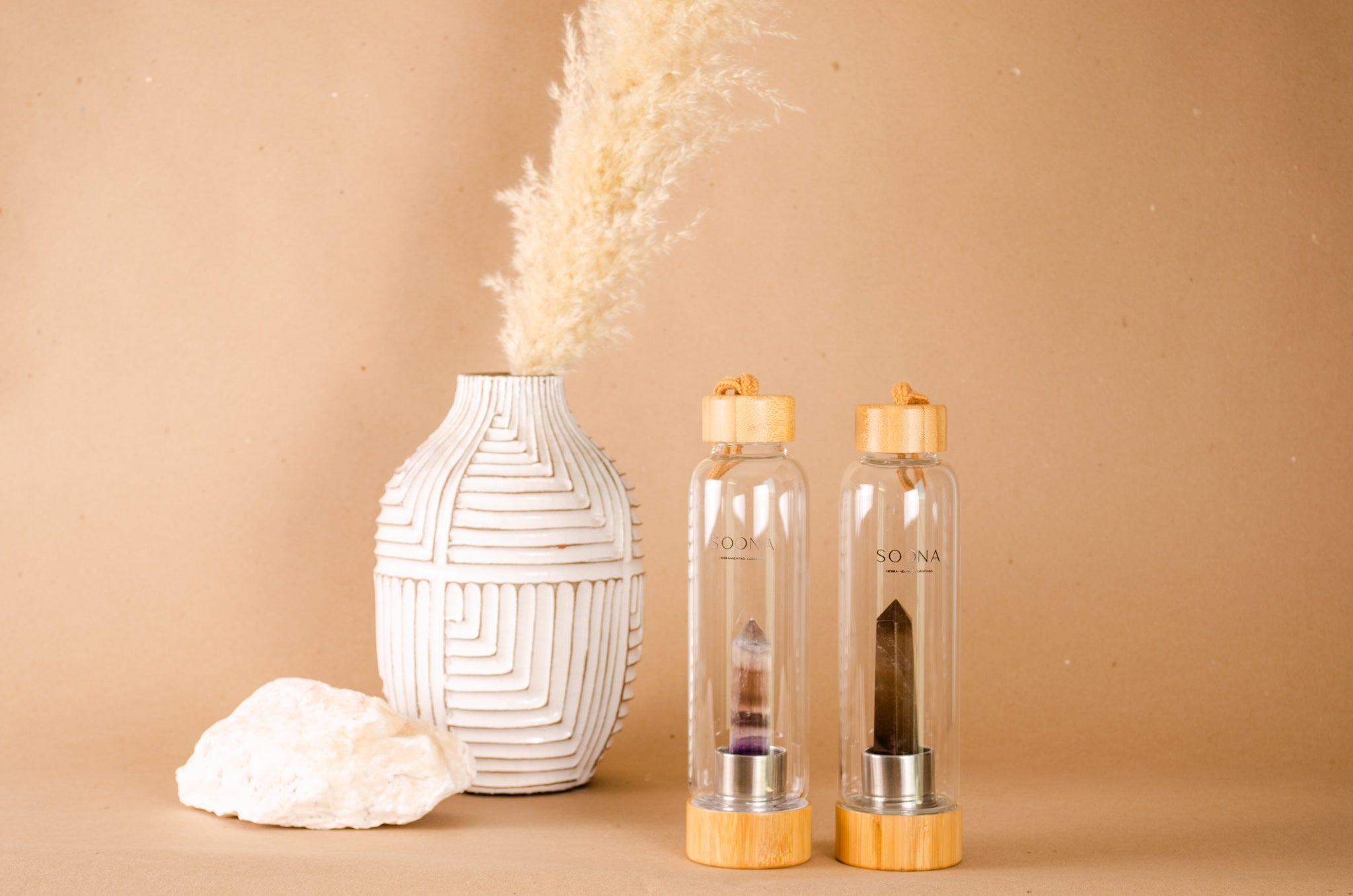 Botella Cuarzo Piedra Luna