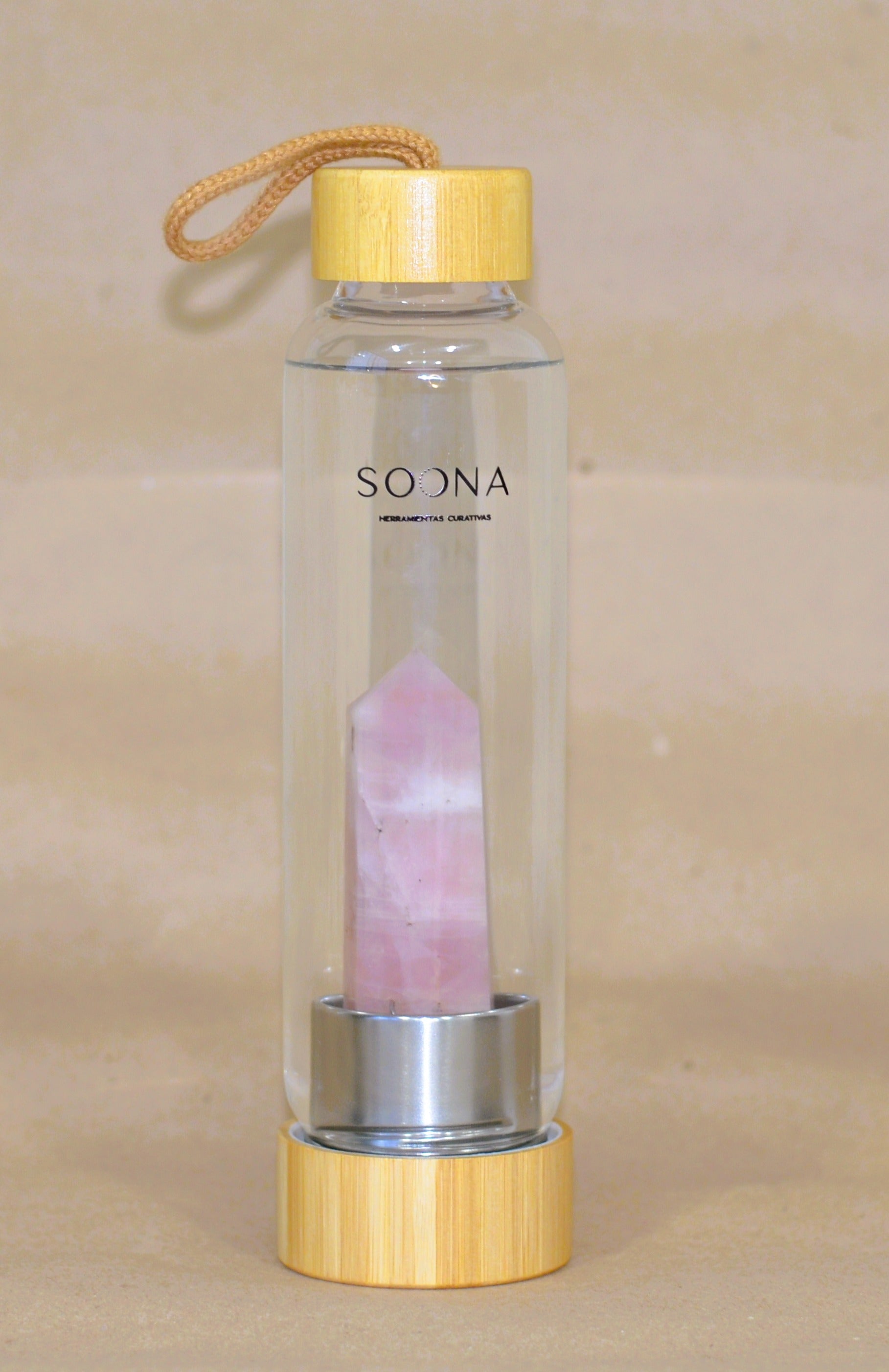 Botella Cuarzo Rosa