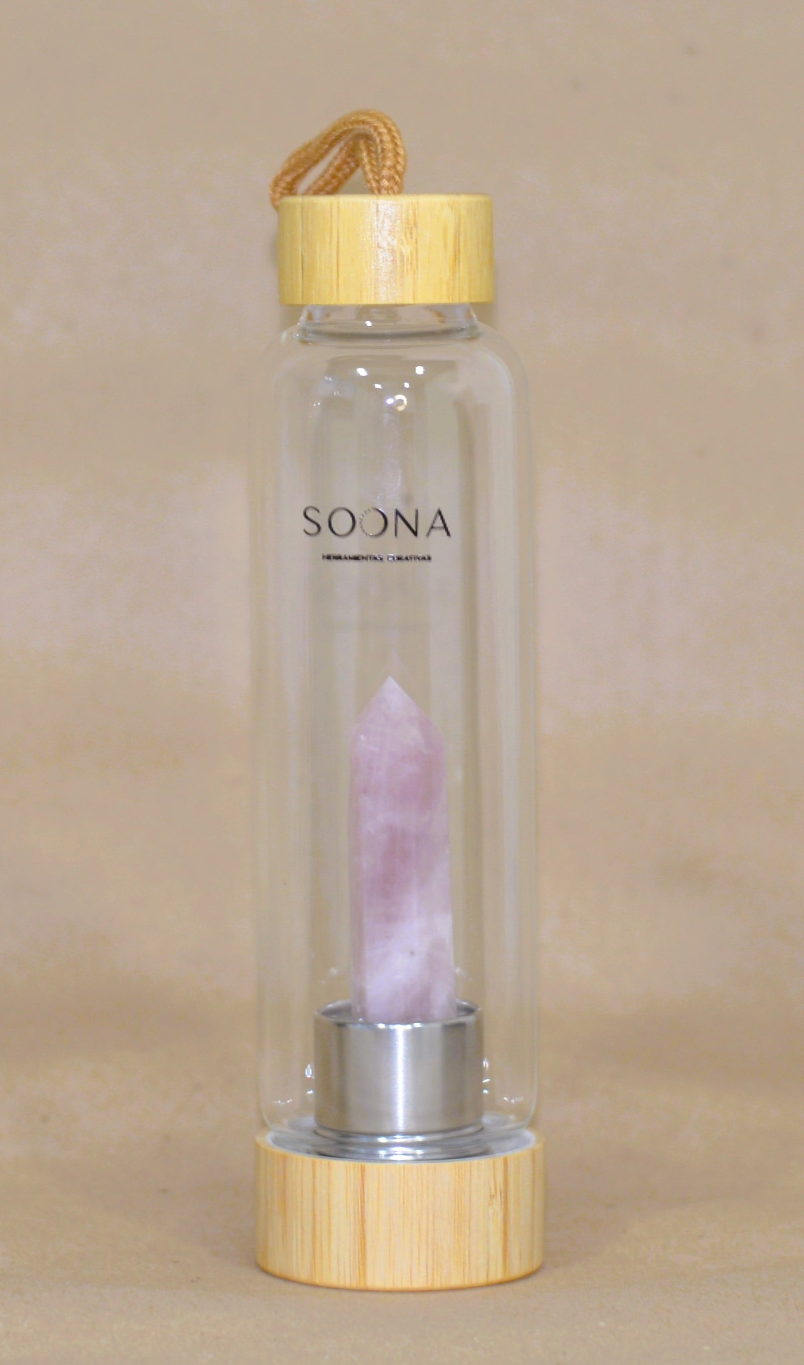 Botella Cuarzo Rosa
