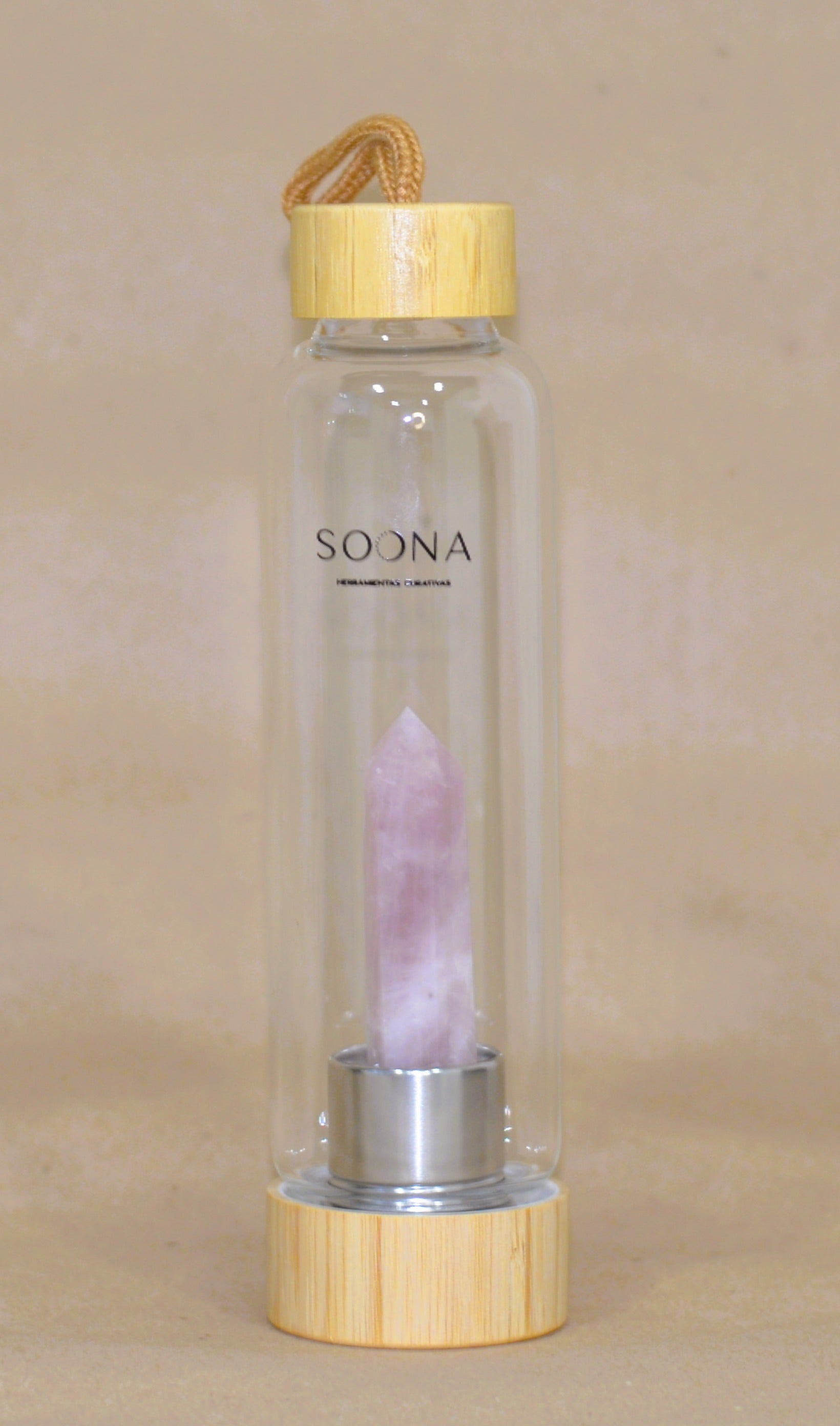 Botella Cuarzo Rosa